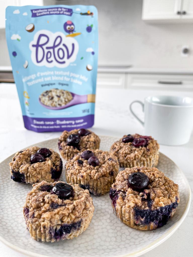 Muffins aux bleuets et au citron pour bébé