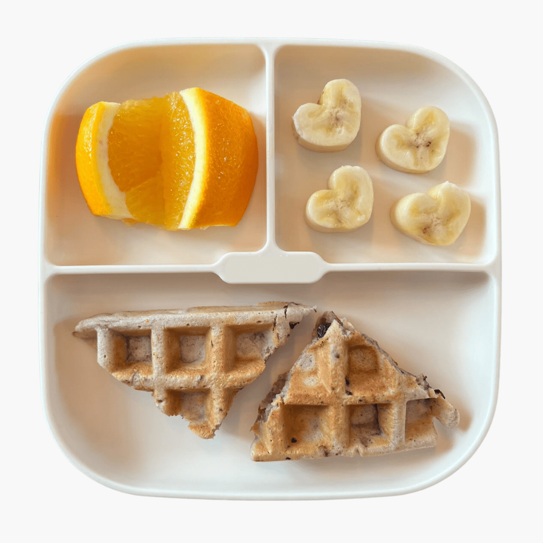 Blueberry and Yogurt Baby Waffles