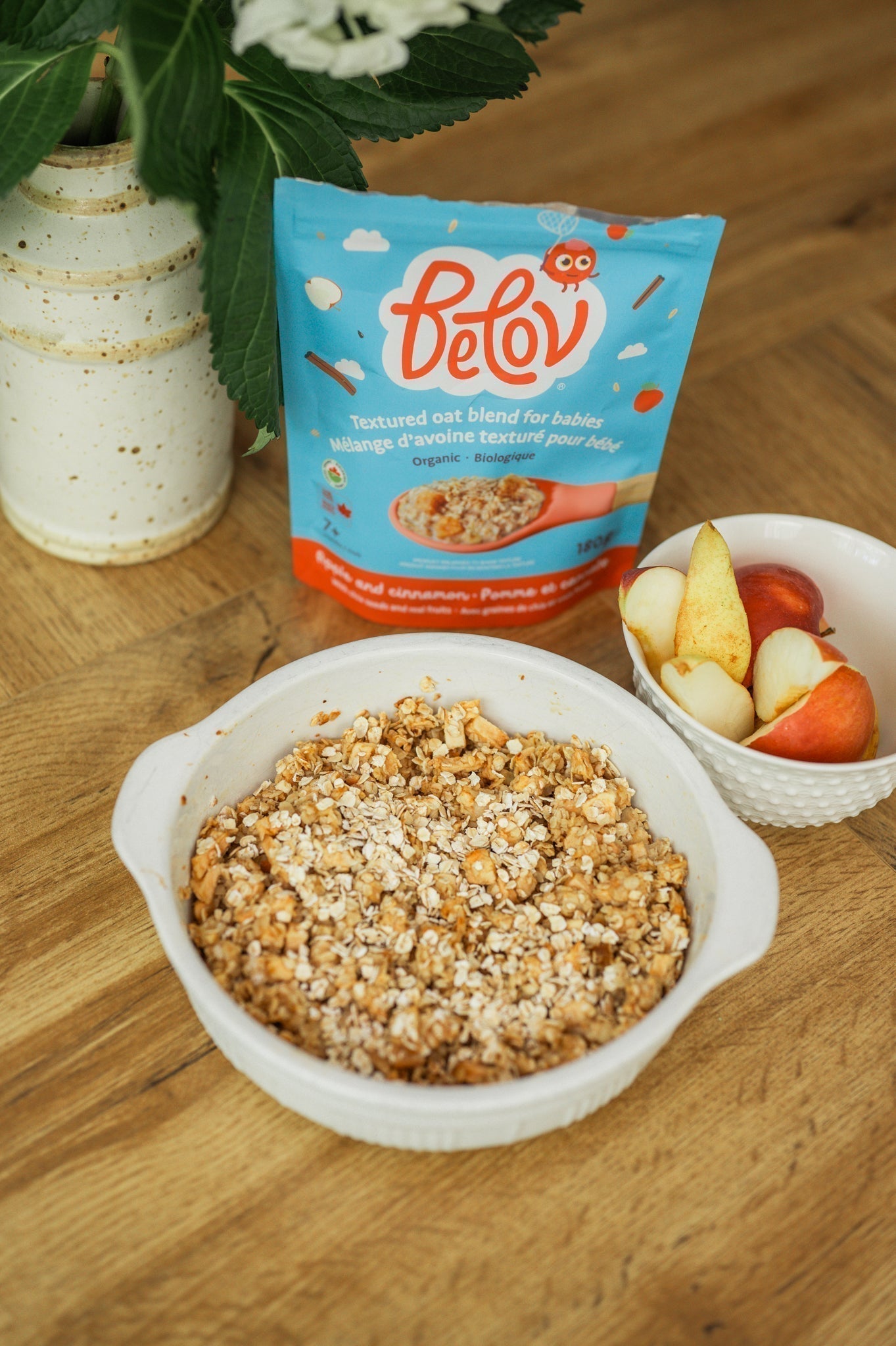 Apple crumble for toddlers!