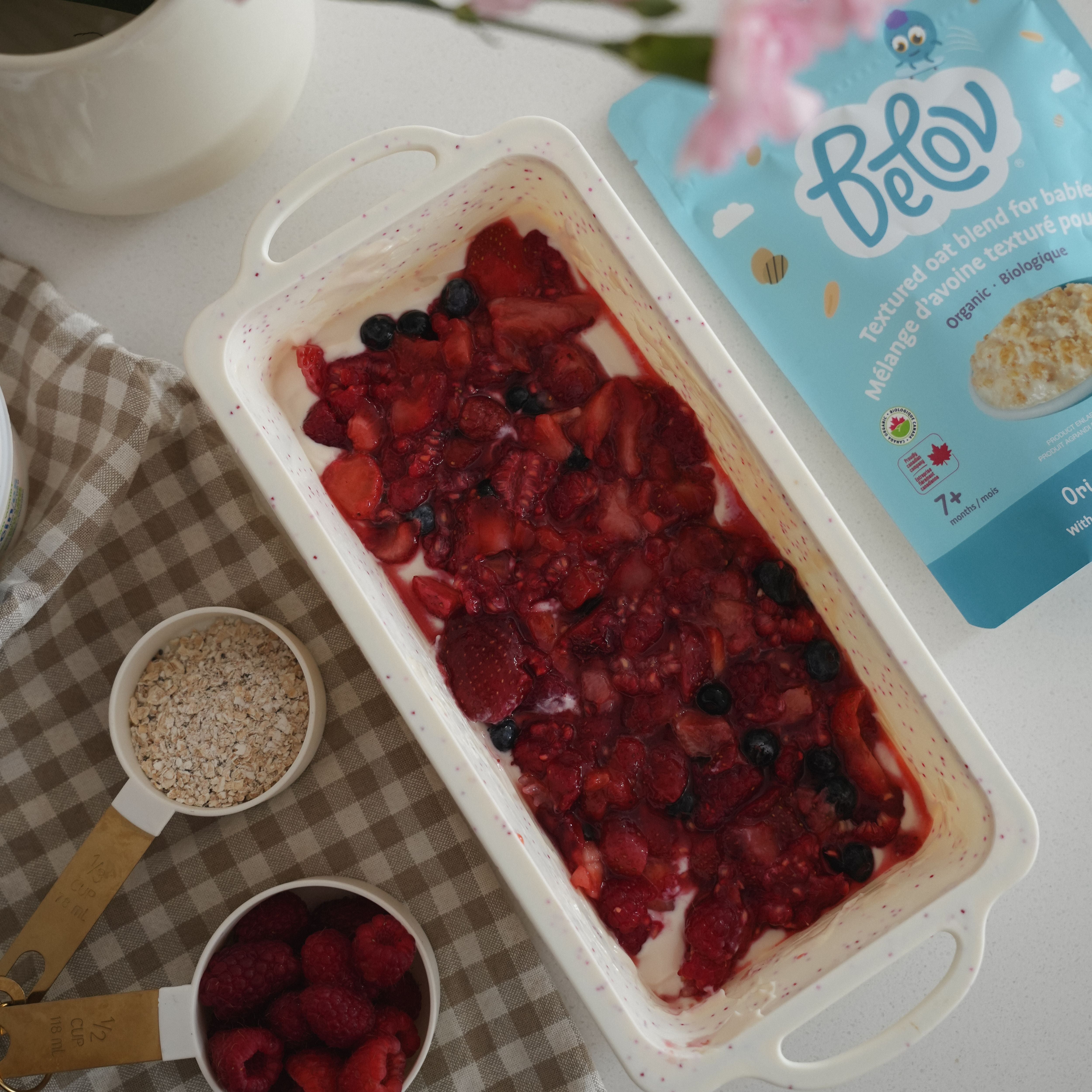 Barres de yogourt & fruits congelés pour tout petit!
